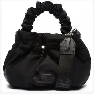 Schutz “Lolla” Black Stretch Nylon Mini Crossbody Bag Excellent Condition!